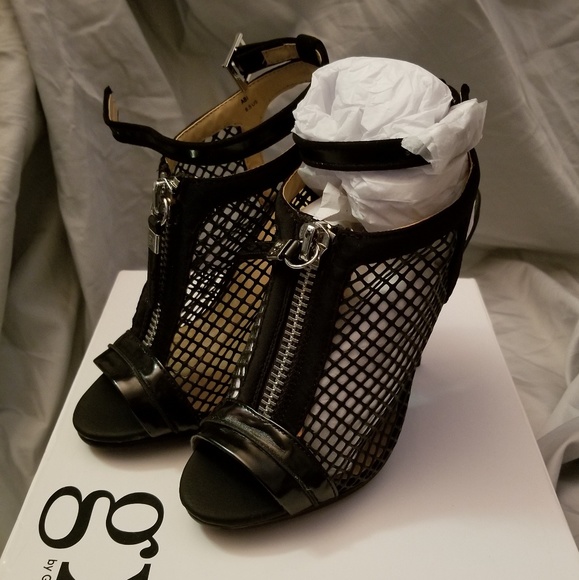 gx by Gwen Stefani Edgy Black Mesh Abi Heels - Picture 5 of 6